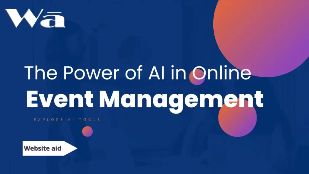 ai tools in online event management website aid